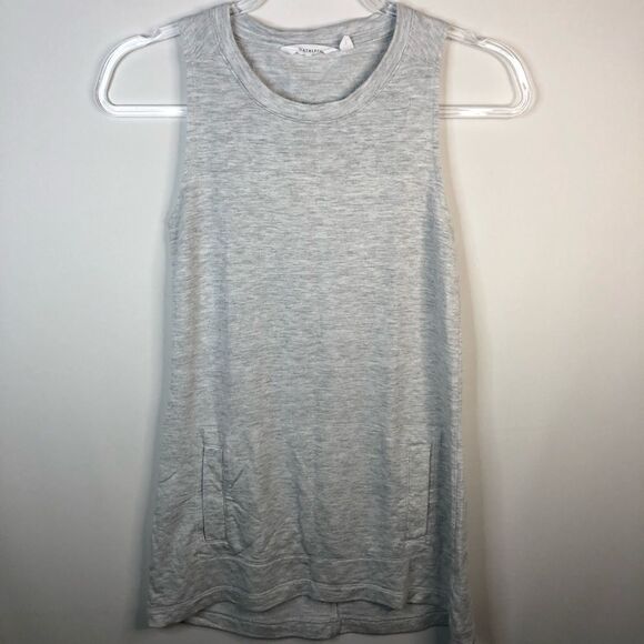 Athleta Open Back Long Tank Top with Front Pocket - Picture 1 of 7